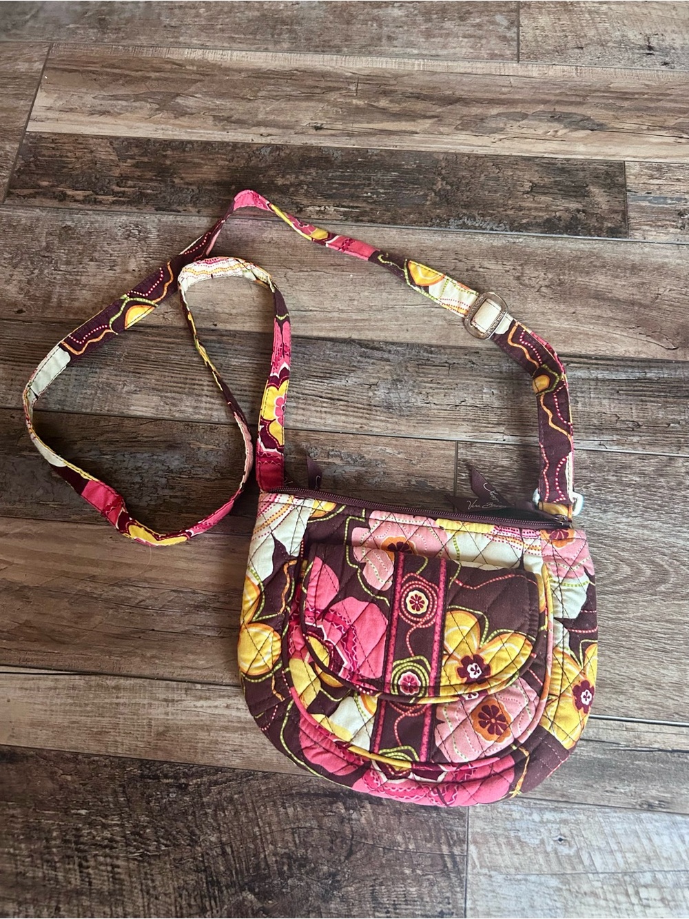 Vera Bradley Buttercup Floral Lizzy Crossbody Purse